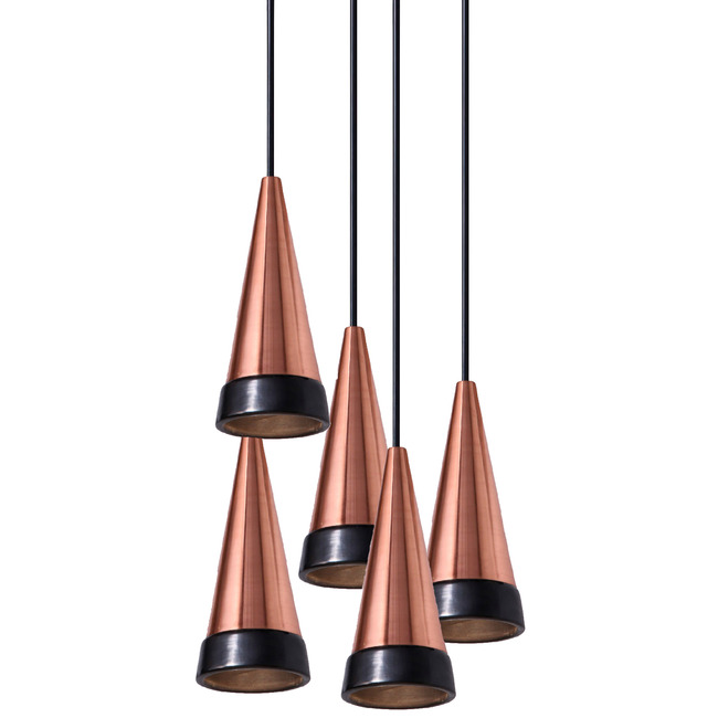 Vitrif Round Multi Light Pendant by David Pompa