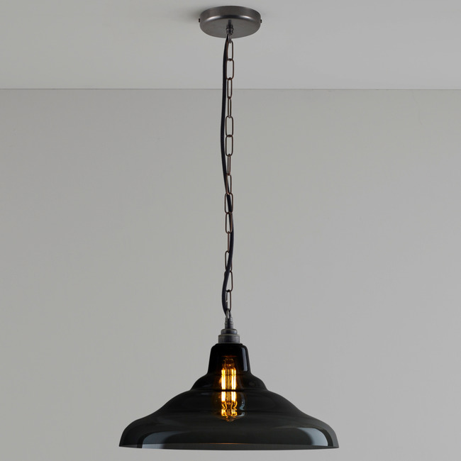 Glass School Anthracite Pendant by Original BTC