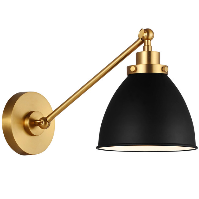 Wellfleet Single Arm Dome Wall Sconce by Visual Comfort Studio