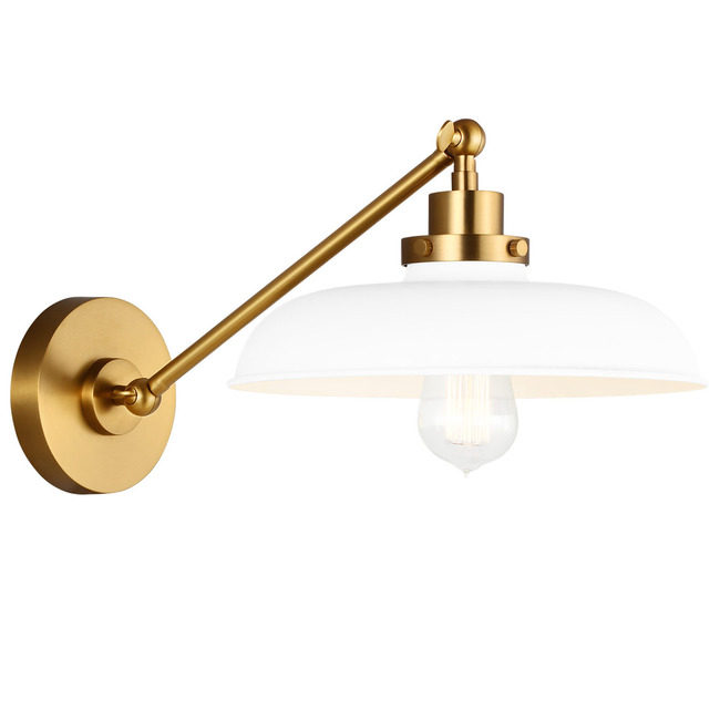 Wellfleet Single Arm Wide Wall Sconce by Visual Comfort Studio