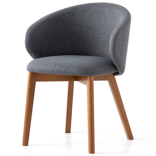 Tuka Wooden Base Armchair by Connubia