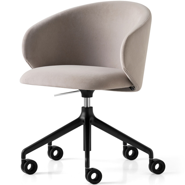 Tuka Swivel Upholstered Office Chair by Connubia