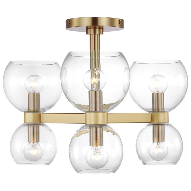 Londyn Semi Flush Ceiling Light by Visual Comfort Studio