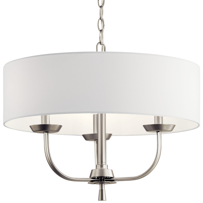 Kennewick Chandelier with Fabric Shade by Kichler