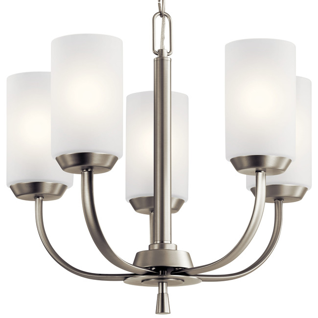 Kennewick Chandelier with Etched Glass by Kichler