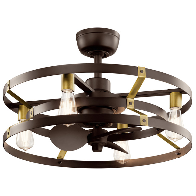 Cavelli Fandelier Ceiling Fan with Light by Kichler