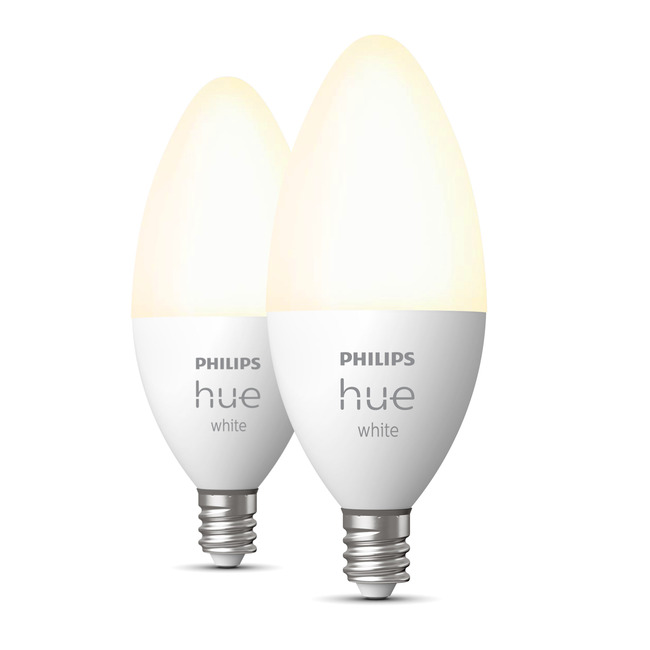 Hue E12 5.5W White Smart Bulb - 2 Pack by Philips Hue