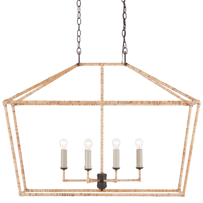 Denison Lantern Linear Pendant by Currey and Company