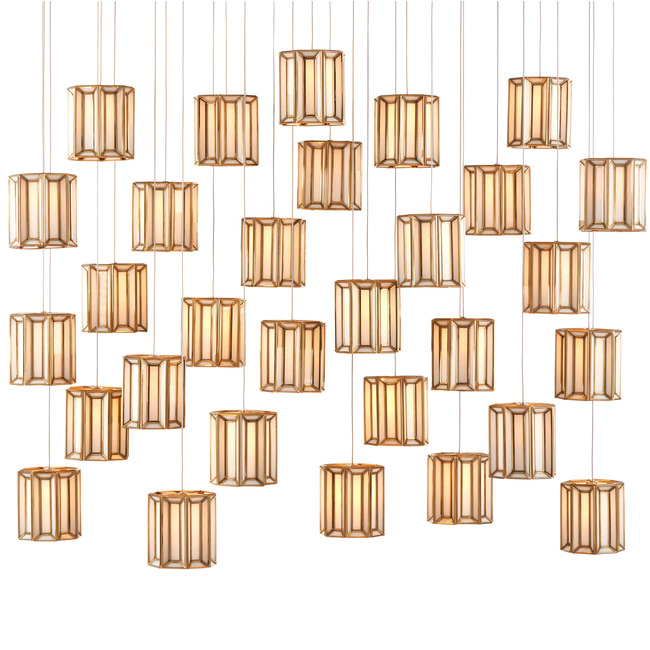 Daze Multi-Light Linear Pendant by Currey and Company