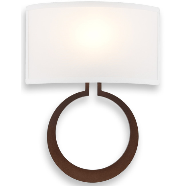 Carlyle Circlet Linen Wall Sconce by Hammerton Studio