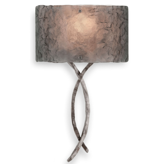 Ironwood Twist Glass Wall Sconce by Hammerton Studio