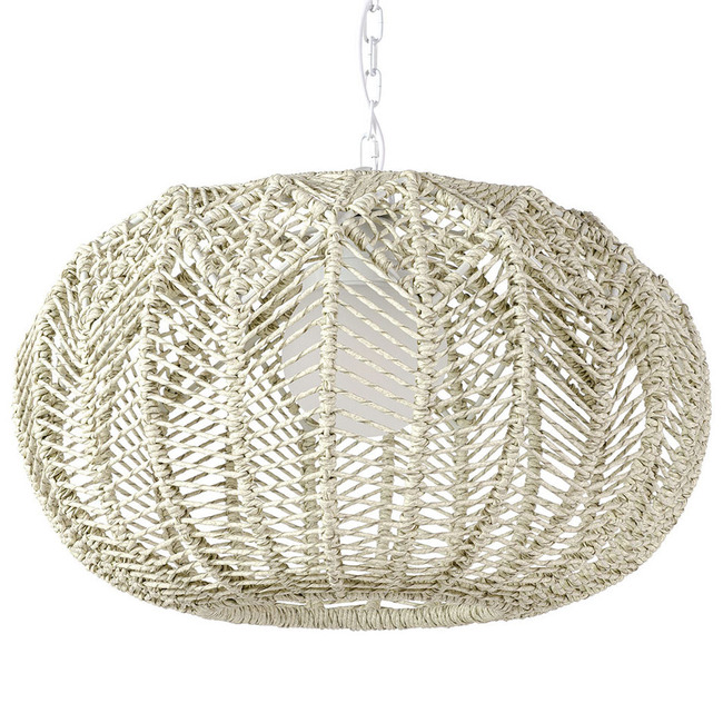 Bahia Outdoor Wide Pendant by Palecek