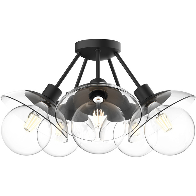 Francesca 5-Light Semi Flush Ceiling Light by Alora