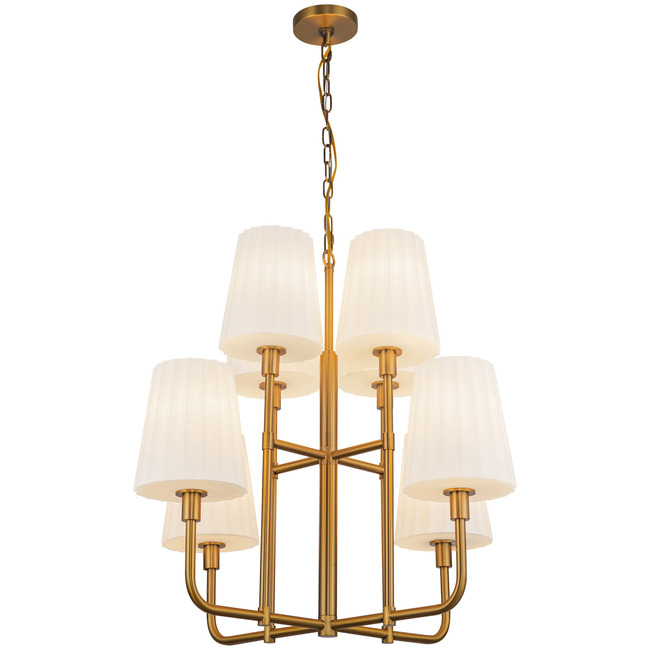 Plisse Chandelier by Alora