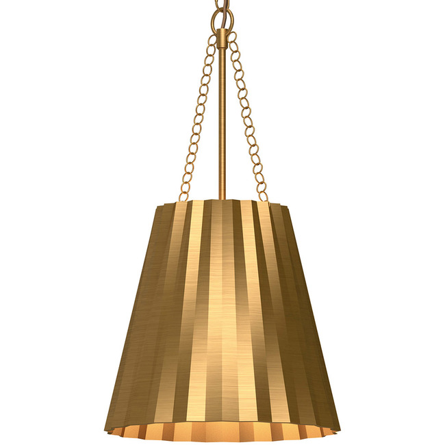 Plisse Tapered Pendant by Alora