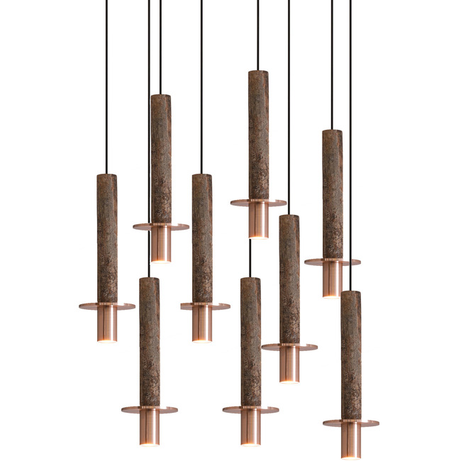 Meta Round Nine Light Pendant by davidpompa