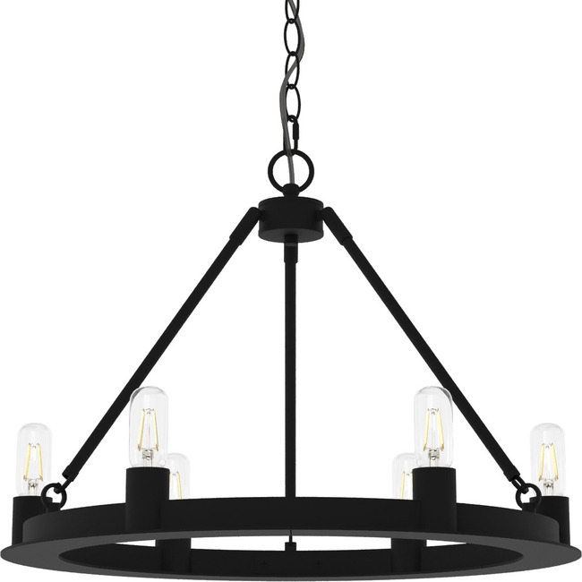 Saddlewood Chandelier by Hunter Fan