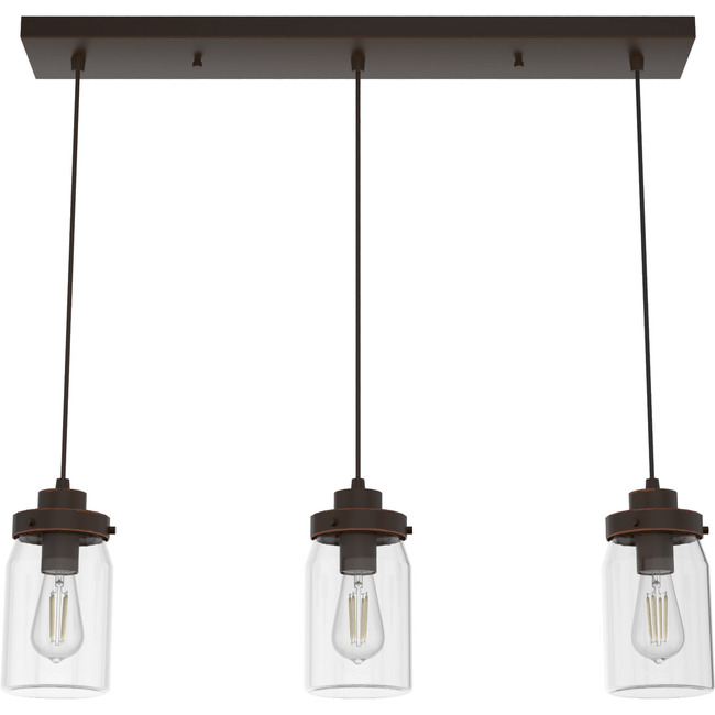 Devon Park 3 Light Linear Pendant by Hunter Fan