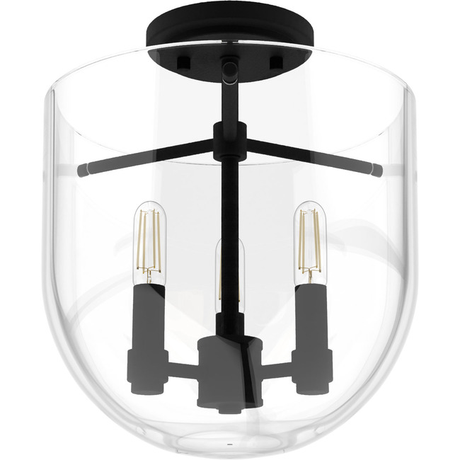 Sacha Semi Flush Ceiling Light by Hunter Fan