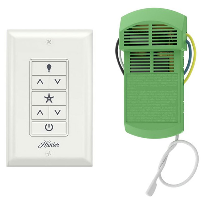 Universal Fan-Light Wall Control with Receiver by Hunter Fan