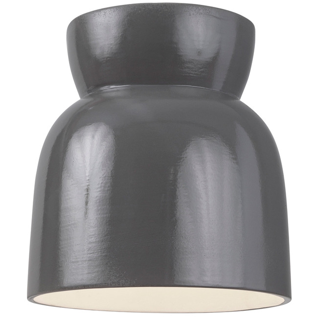 Ceramic Hourglass Outdoor Dark Sky Ceiling Light Fixture by Justice Design
