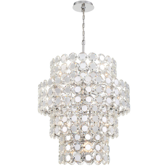Perrene Tiered Chandelier by Eurofase