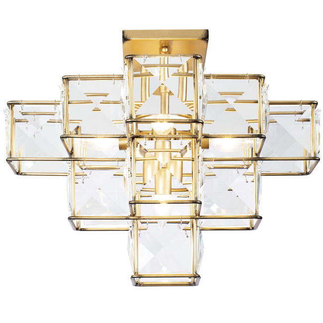 Cubic Semi Flush Ceiling Light by Varaluz