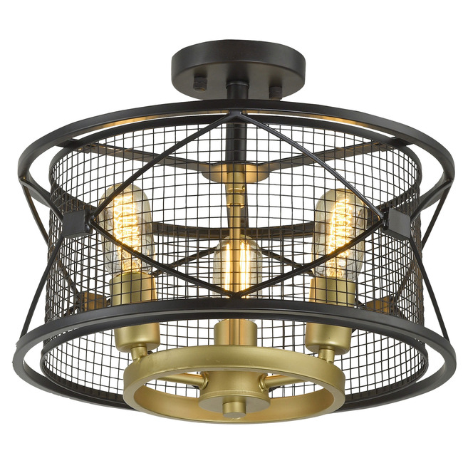 Harlequin Semi Flush Ceiling Light by Varaluz