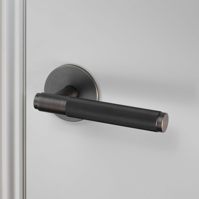 Conventional Lever Door Handle Set- Cross Pattern by Buster + Punch