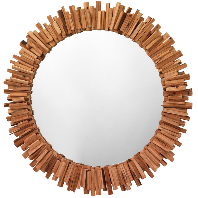 Driftwood Round Mirror by Jamie Young Company