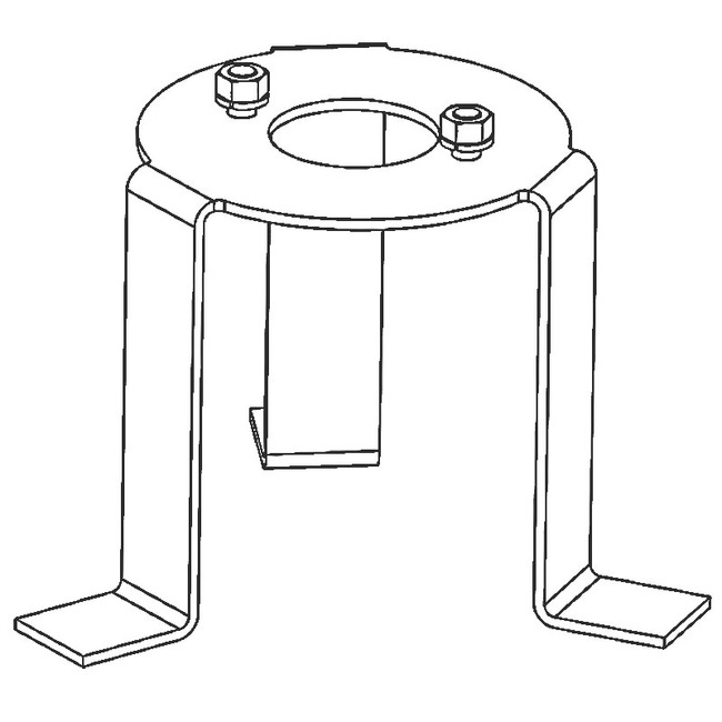 LED-Ginger Bollard Ground Fixation Plate by Marset