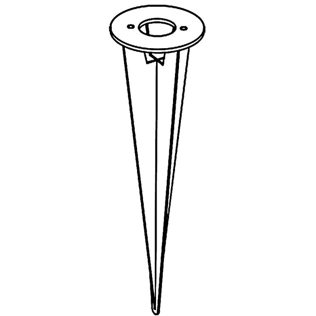 LED-Ginger Bollard Ground Spike by Marset