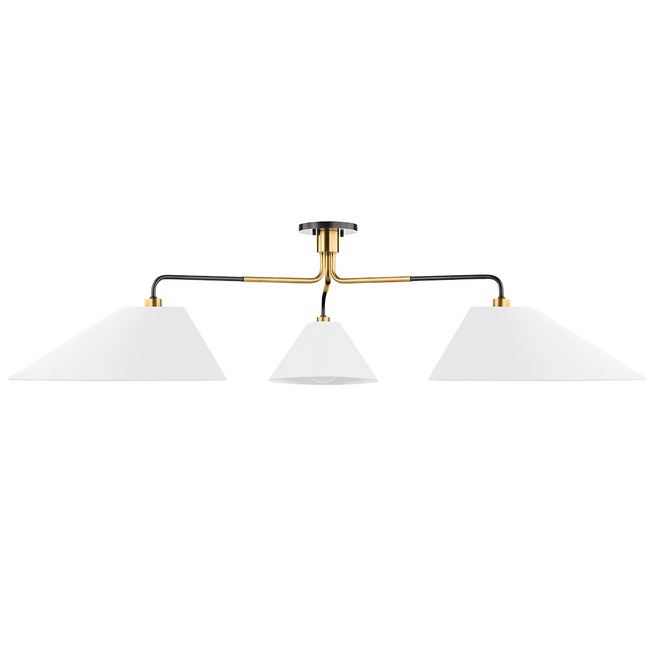 Duo Linear Semi-Flush Ceiling Light by Hudson Valley Lighting