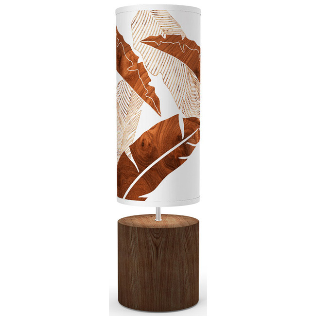 Banana Leaf Column Table Lamp by Jef Designs