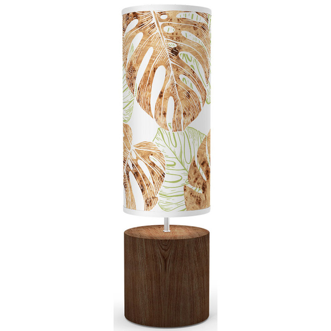 Monstera Leaf Column Table Lamp by Jef Designs