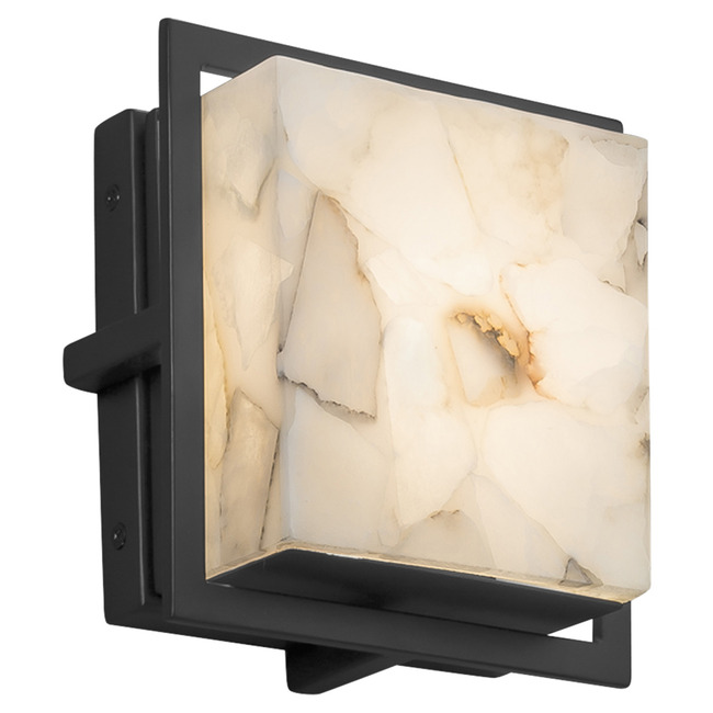 Alabaster Rocks Avalon Indoor / Outdoor Wall Sconce by Justice Design