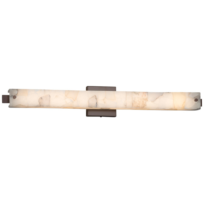 Alabaster Rocks Edge Large Bathroom Vanity Light by Justice Design