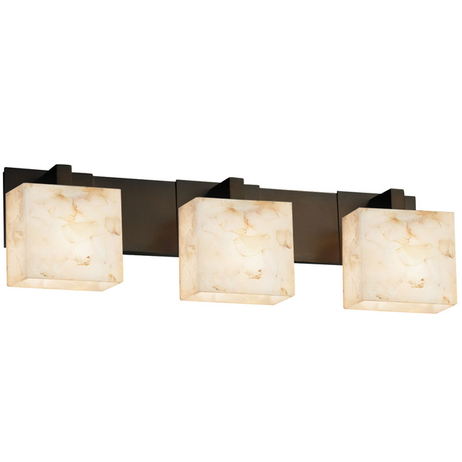 Alabaster Rocks Modular 3LT Bathroom Vanity Light by Justice Design