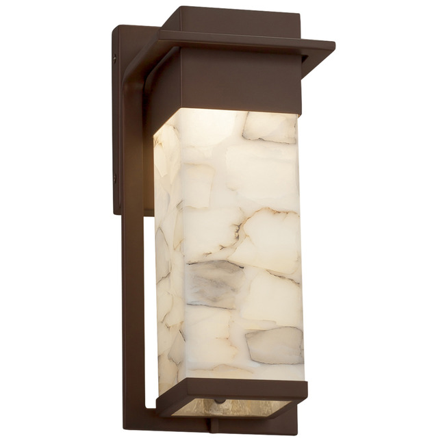 Alabaster Rocks Pacific Outdoor Wall Sconce by Justice Design