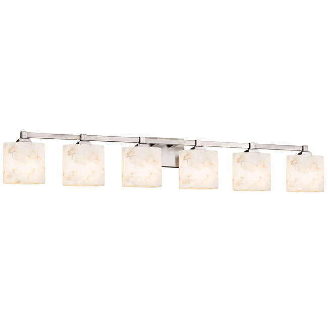 Alabaster Rocks Regency Oval Bathroom Vanity Light by Justice Design