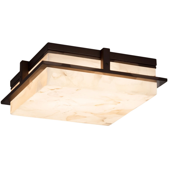 Alabaster Rocks Indoor / Outdoor Ceiling Light Fixture by Justice Design