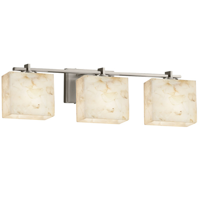 Alabaster Rocks Era 3LT Bathroom Vanity Light by Justice Design