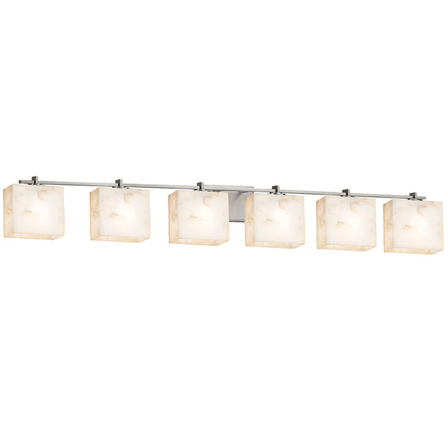 Alabaster Rocks Era 6LT Bathroom Vanity Light by Justice Design