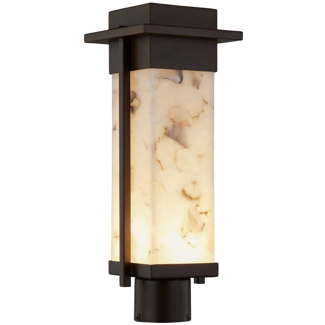 Alabaster Rocks Pacific Outdoor Post Light by Justice Design