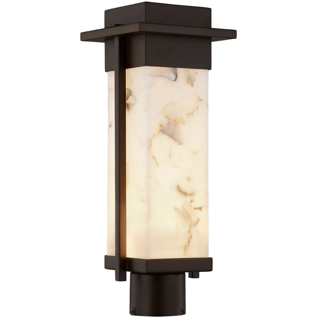 Alabaster Rocks Pacific Outdoor Post Light by Justice Design