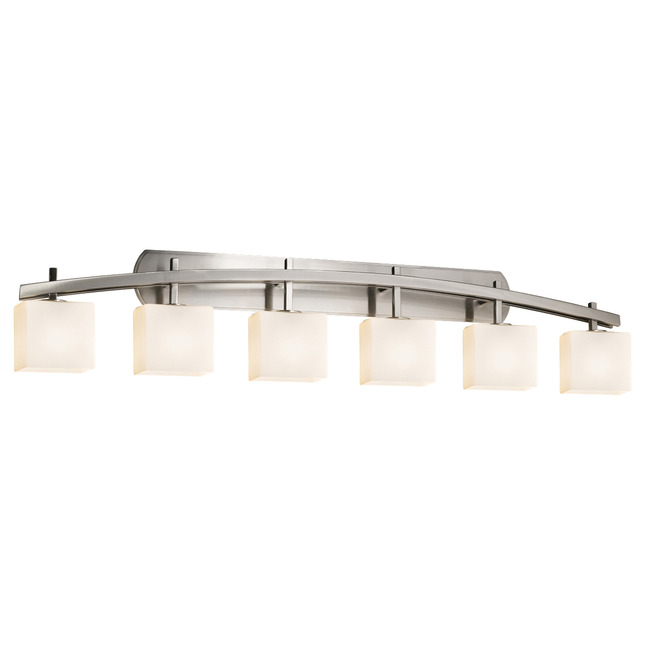 Fusion Archway Rect 6LT Bathroom Vanity Light by Justice Design