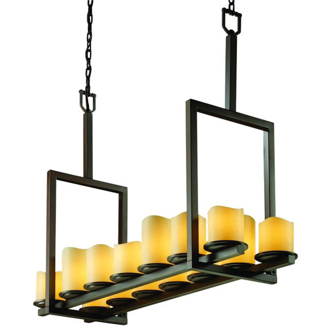 CandleAria Dakota Linear Chandelier by Justice Design