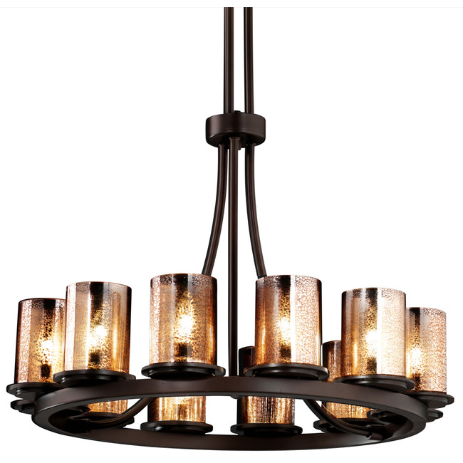 Fusion Dakota Round Chandelier by Justice Design