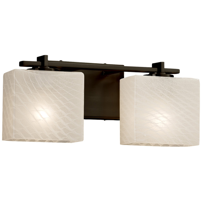 Fusion Era Rectangle Bathroom Vanity Light by Justice Design