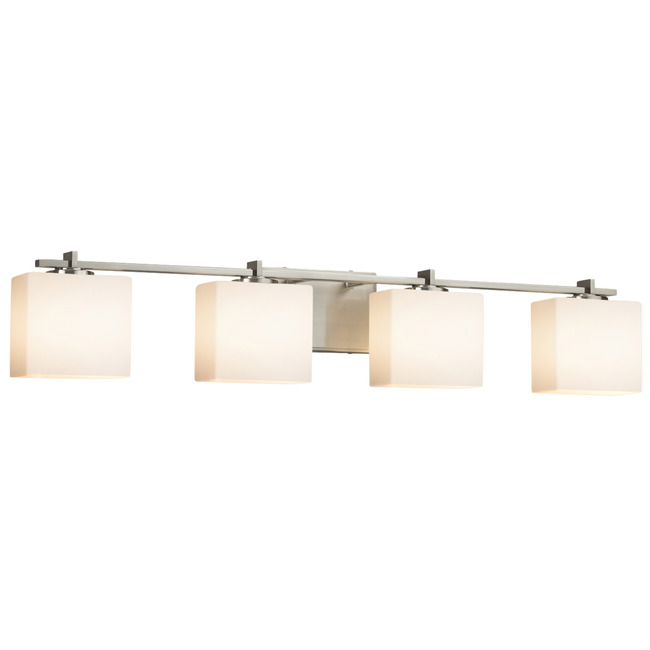 Fusion Era Rectangle 4LT Bathroom Vanity Light by Justice Design